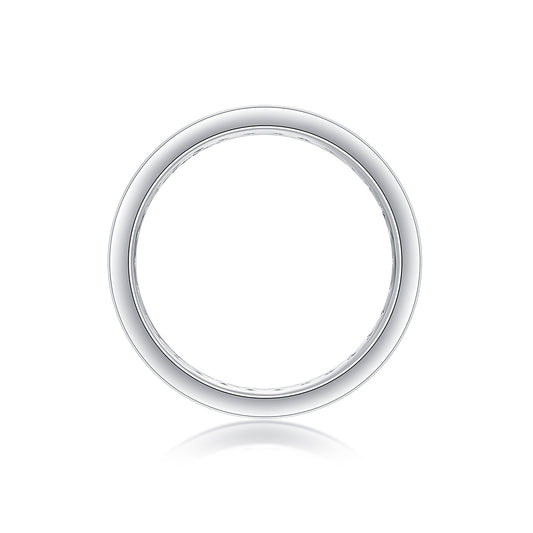 Luxury Moissanite Bridal Ring S925 Sterling Silver Engagement & Wedding Band | Platinum Plated Fashion Jewelry