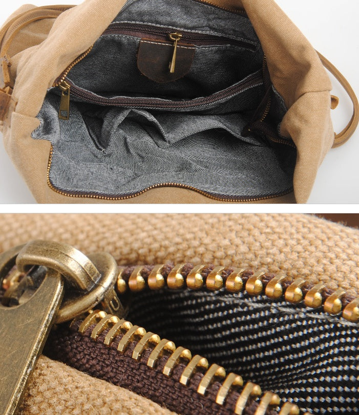 Retro Art Canvas Crossbody Bag – Vintage Style Shoulder Messenger Bag | Durable Cotton Cloth Tote for School, Travel & Daily Use