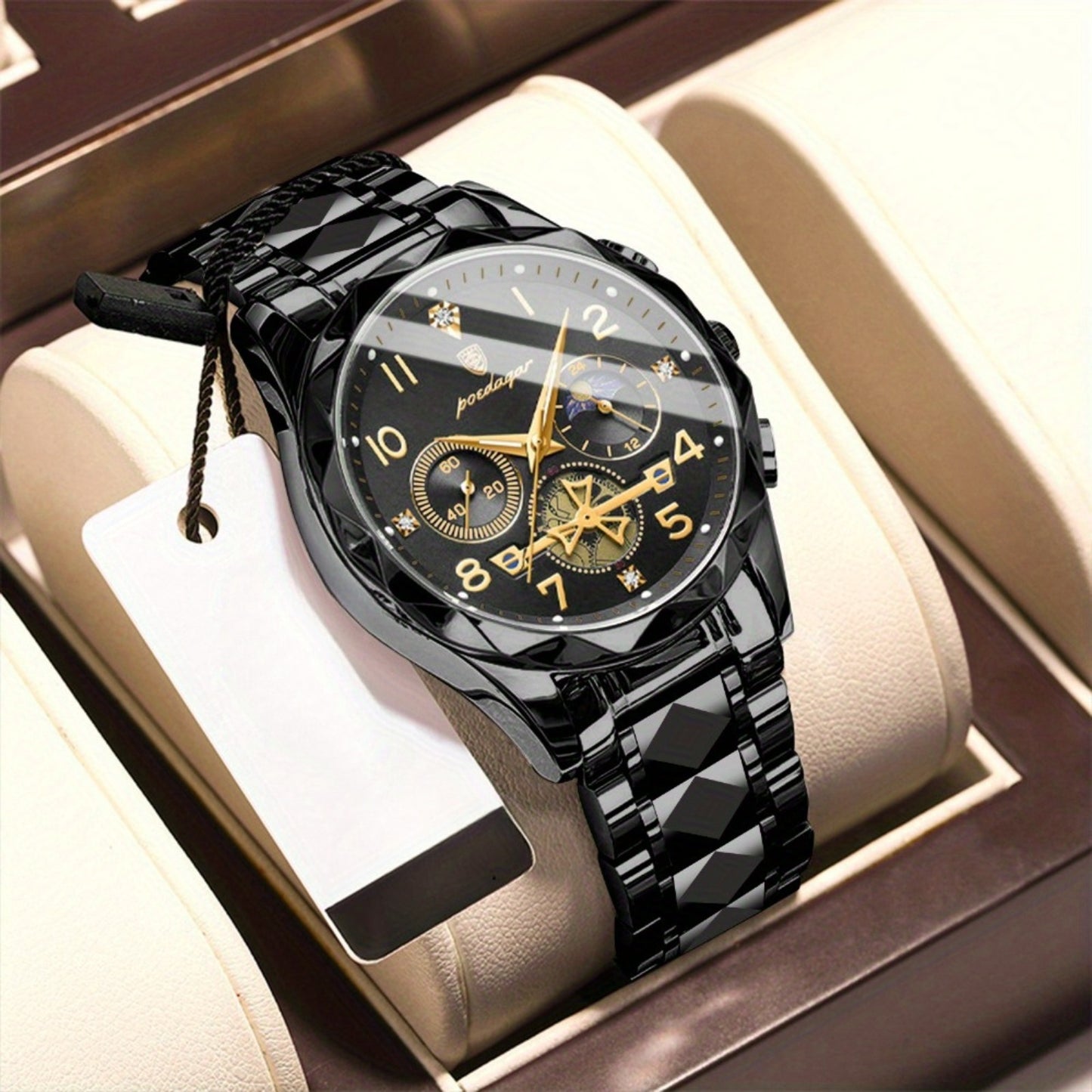 Men's Multifunction Sport Chronograph Watch – Waterproof Quartz Movement with Soft Silicone Strap | Luminous Hands & Auto Date Display