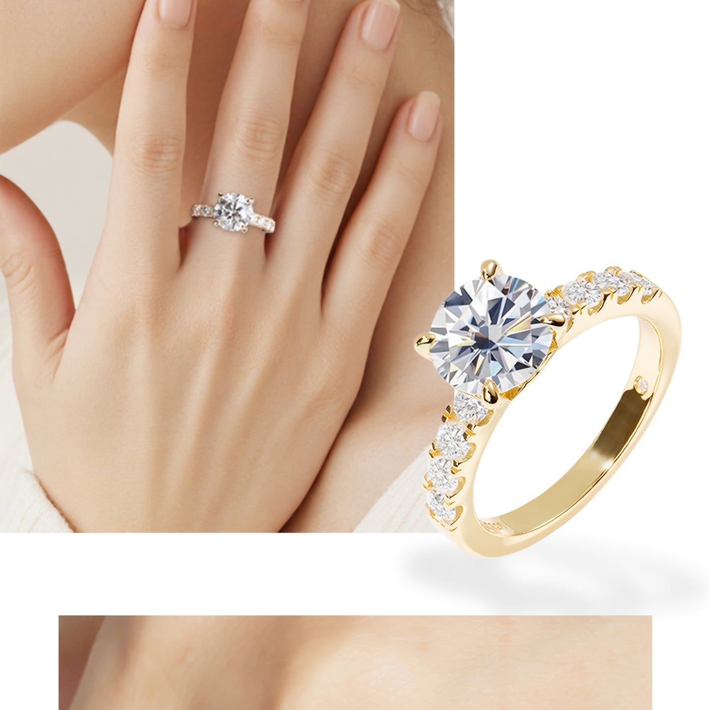 Luxury 925 Sterling Silver Ring – Elegant Proposal & Party Ring | Gift Box Included | Perfect for Weddings, Festivals & Everyday Wear