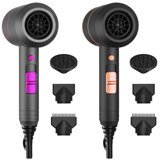 1800W Professional Compact Hair Dryer – Fast Drying Blow Dryer with Diffuser, Concentrator & Comb | 3 Heat Settings & ALCI Safety Plug