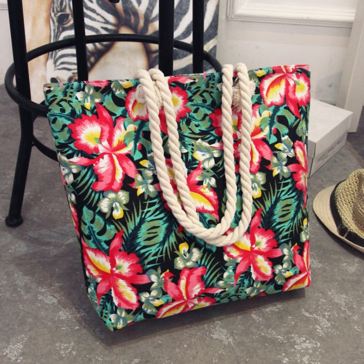 Large Capacity Minimalist Canvas Tote Bag – Heavy-Duty Casual Shoulder Handbag | Durable Eco-Friendly Shopper for Work, School & Travel