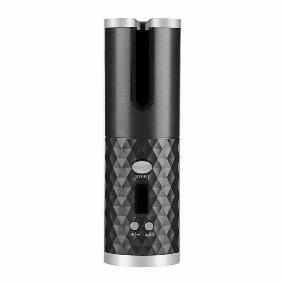 Cordless Auto-Rotating Hair Curler with LCD Display – Wireless Ceramic Curling Iron | Portable Rechargeable Waver for Effortless Curls & Waves Anywhere