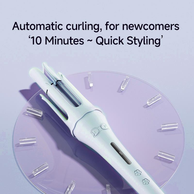 Fully Automatic 32mm Curling Iron with Negative Ion Technology – Long-Lasting Large Curls & Waves | Anti-Frizz, Heat-Protected Styling Wand for Salon-Quality Hair