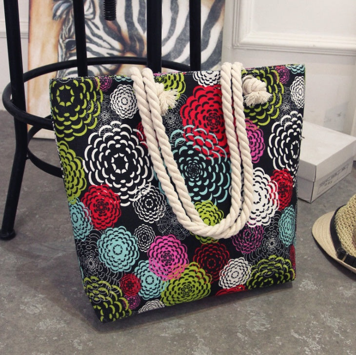 Large Capacity Minimalist Canvas Tote Bag – Heavy-Duty Casual Shoulder Handbag | Durable Eco-Friendly Shopper for Work, School & Travel