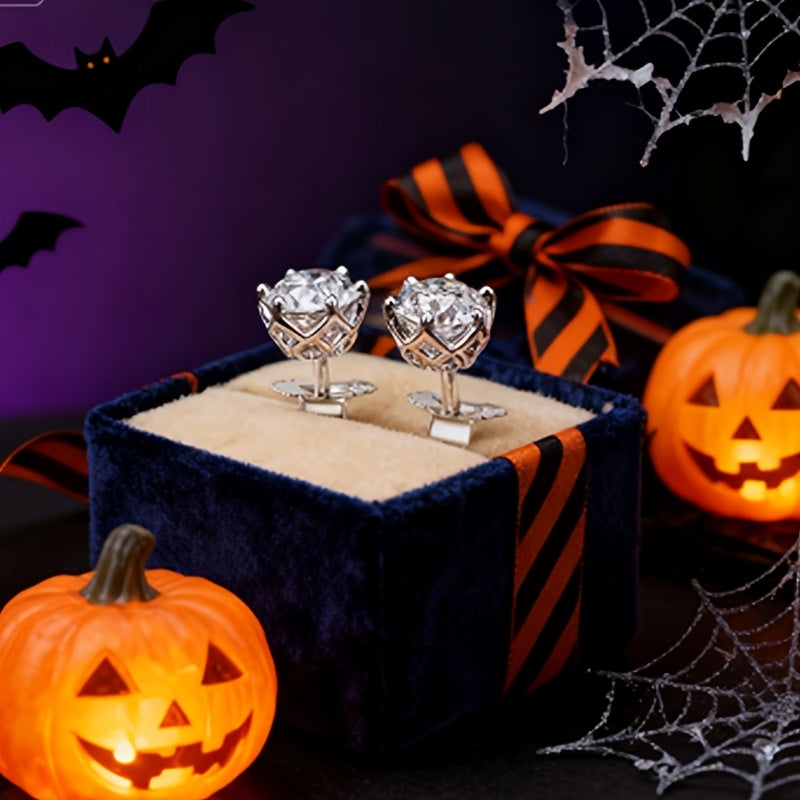 Hip-Hop Rock Style Drop Earrings – Mozambique Pattern, 925 Pure Silver, Durable & Trendy