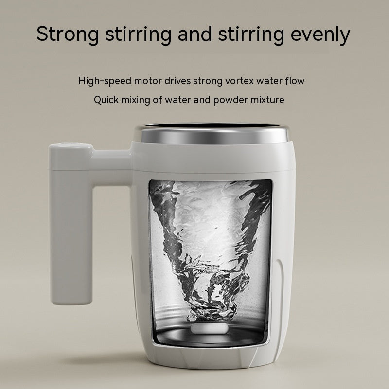 Automatic Magnetic Mixing Cup – Stainless Steel Self-Stirring Mug (USB Rechargeable, 400ml)