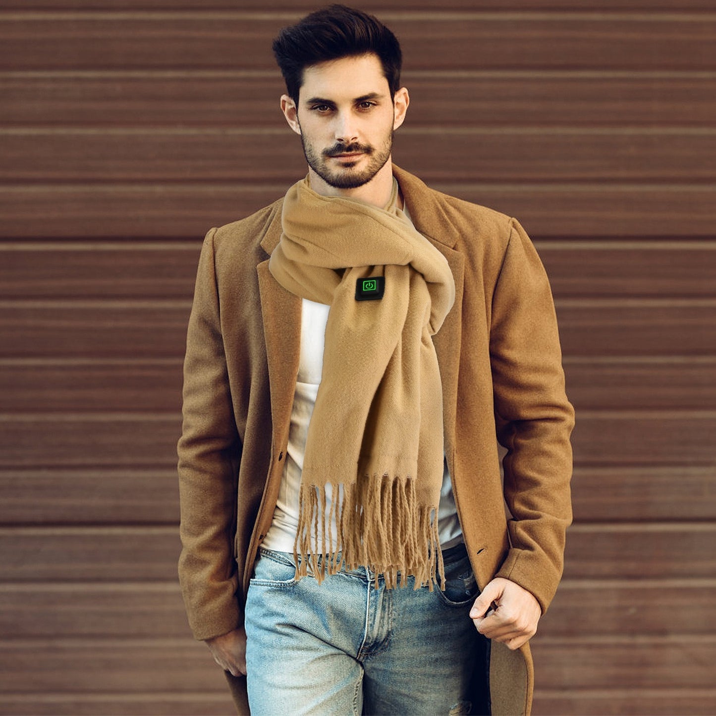 Smart USB Electric Heated Scarf – Unisex Thermal Neck Warmer with 3 Temperature Settings | Soft Fleece Winter Wrap for Skiing & Commuting