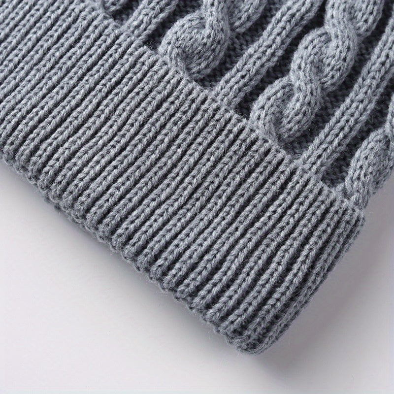 3-in-1 Winter Hat, Scarf, and Glove Set – Elegant, Cold-Proof, Breathable Outfit with Face Protection | Machine Washable Low-Cost Set