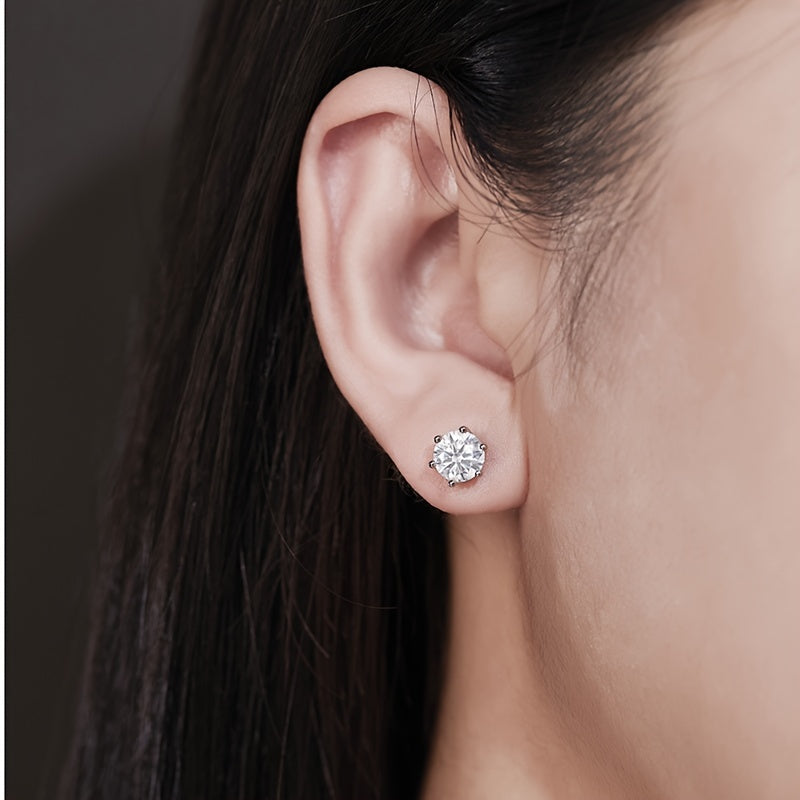 Hip-Hop Rock Style Drop Earrings – Mozambique Pattern, 925 Pure Silver, Durable & Trendy