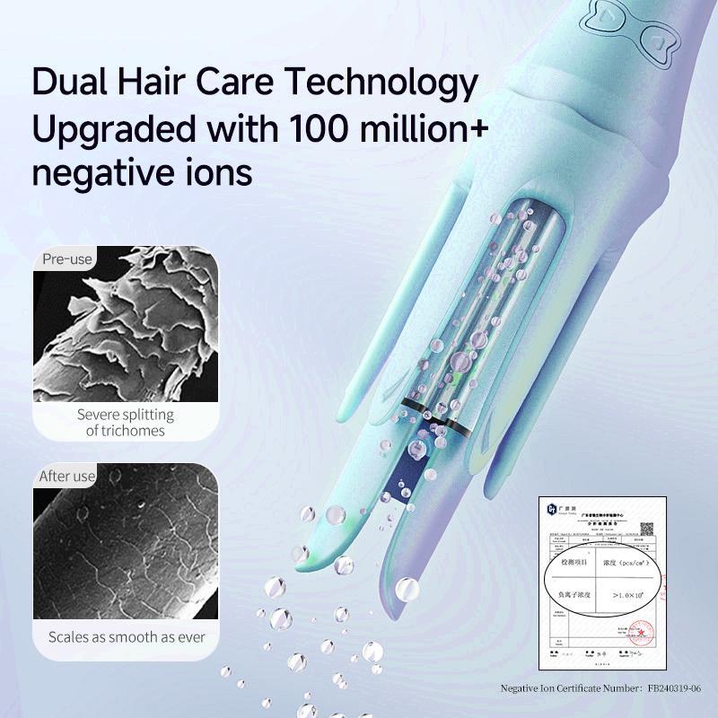 Fully Automatic 32mm Curling Iron with Negative Ion Technology – Long-Lasting Large Curls & Waves | Anti-Frizz, Heat-Protected Styling Wand for Salon-Quality Hair