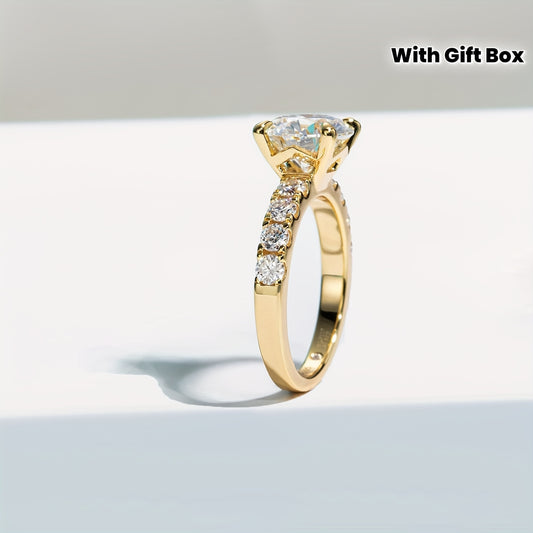 Luxury 925 Sterling Silver Ring – Elegant Proposal & Party Ring | Gift Box Included | Perfect for Weddings, Festivals & Everyday Wear